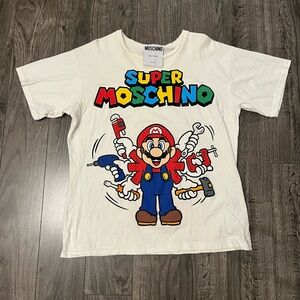 Moschino Super Mario White T-Shirt